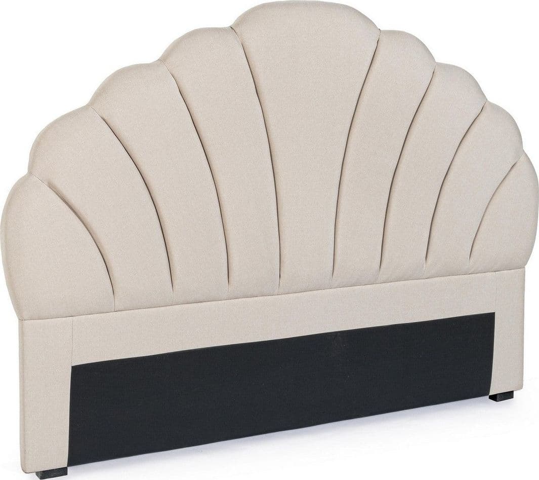 Testiera per letto "Azar" color naturale, struttura in legno, da 169 x 7 x 124 cm in Materassi Decor Space - Altamura, commercioVirtuoso.it