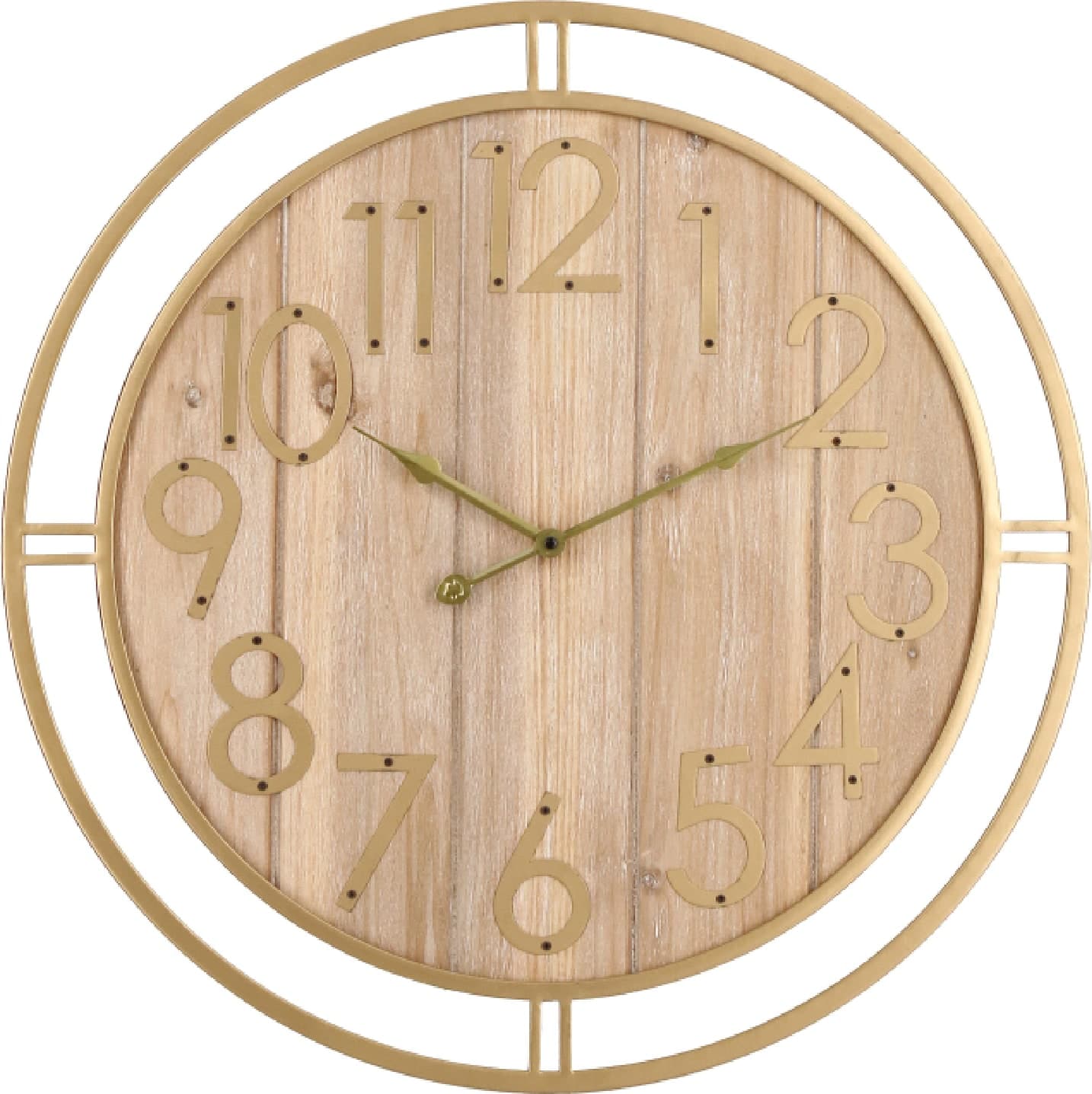 Orologio da parete "Ticking" in acciaio a batteria Ø60x6.5 cm in Orologi da parete Decor Space - Altamura, commercioVirtuoso.it