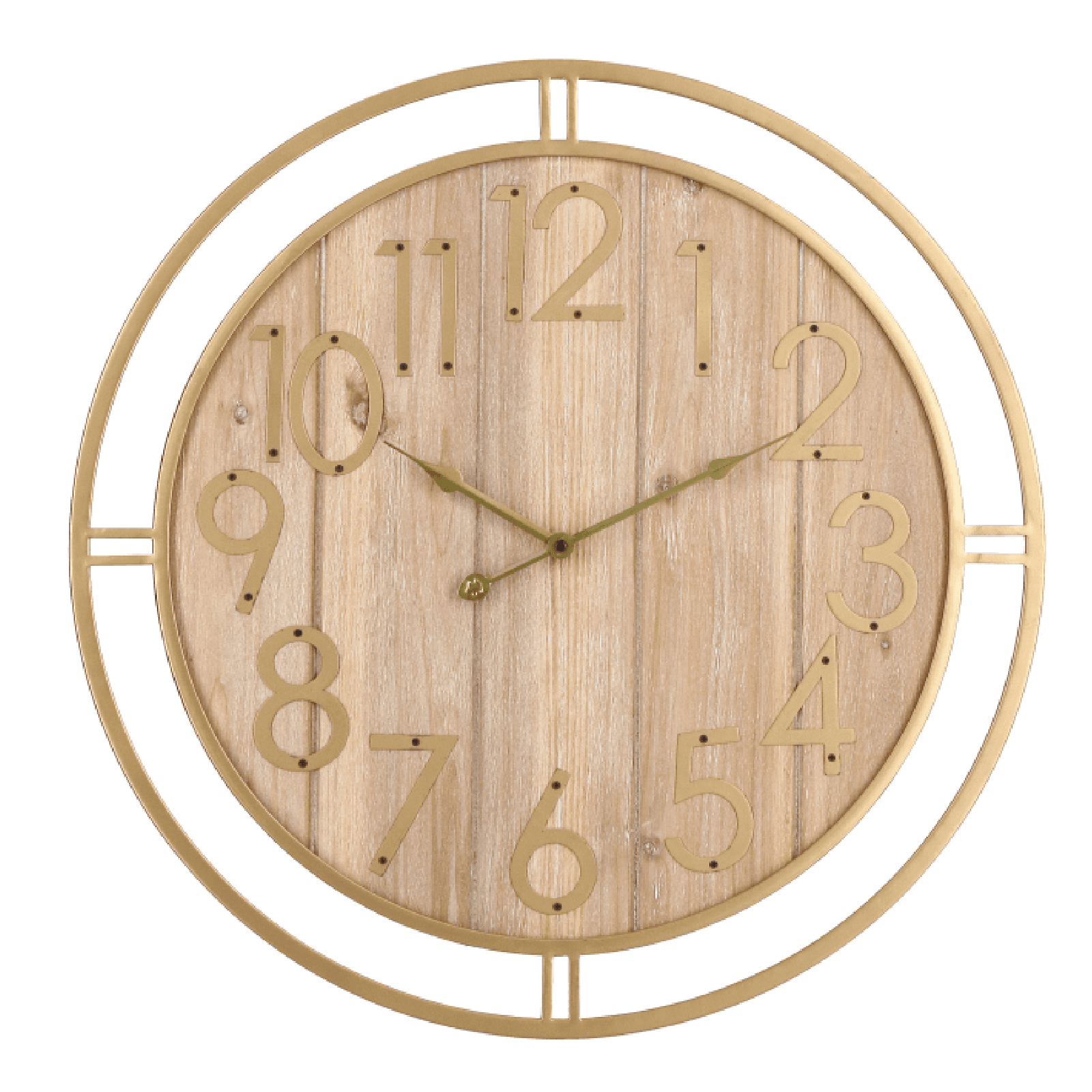Orologio da parete "Ticking" in acciaio a batteria Ø60x6.5 cm in Orologi da parete Decor Space - Altamura, commercioVirtuoso.it