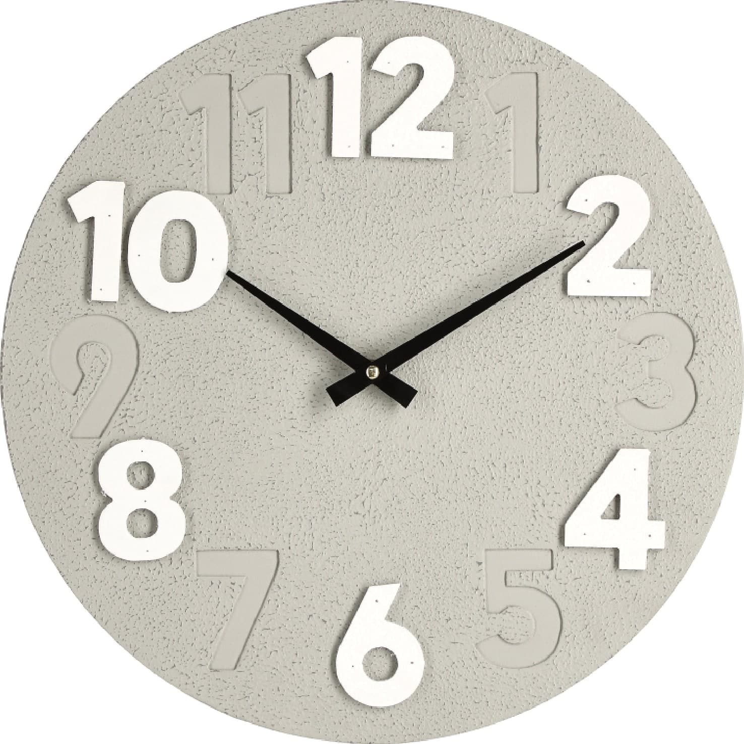 Orologio da parete in mdf a batteria "Timing" Ø 40x4,5 h cm in Orologi da parete Decor Space - Altamura, commercioVirtuoso.it