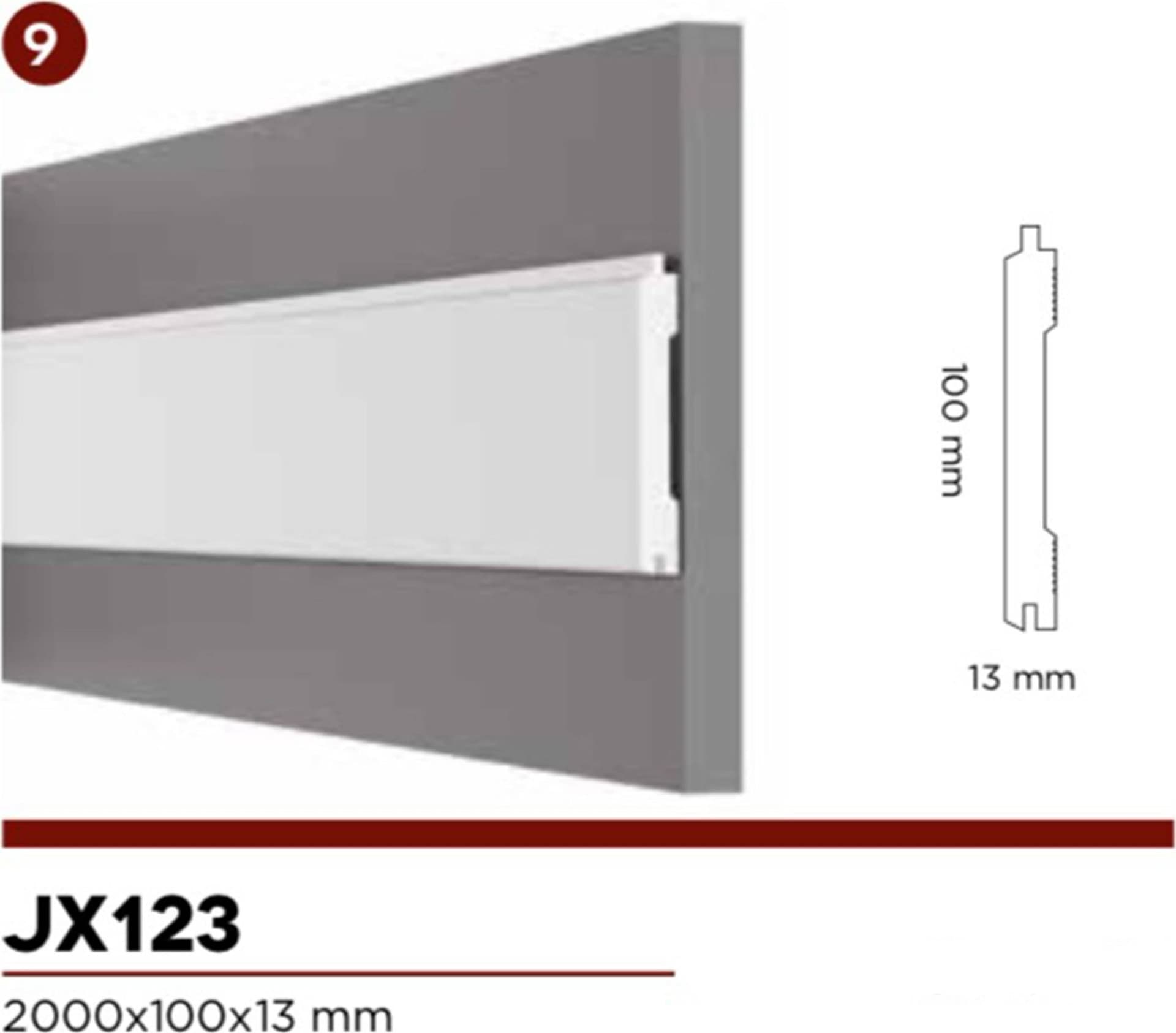 2,3MQ di Boiserie in Duropolimero Polistrutturato Mod.DENVER  L200xH115 circa - Eternal Parquet
