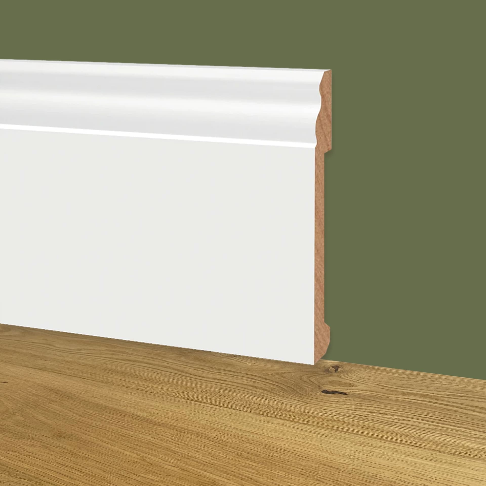 100ml di Battiscopa DUCALE in POLIMERI EqualWood HI-TEC 170x14x2000mm - BIANCO - Eternal Parquet