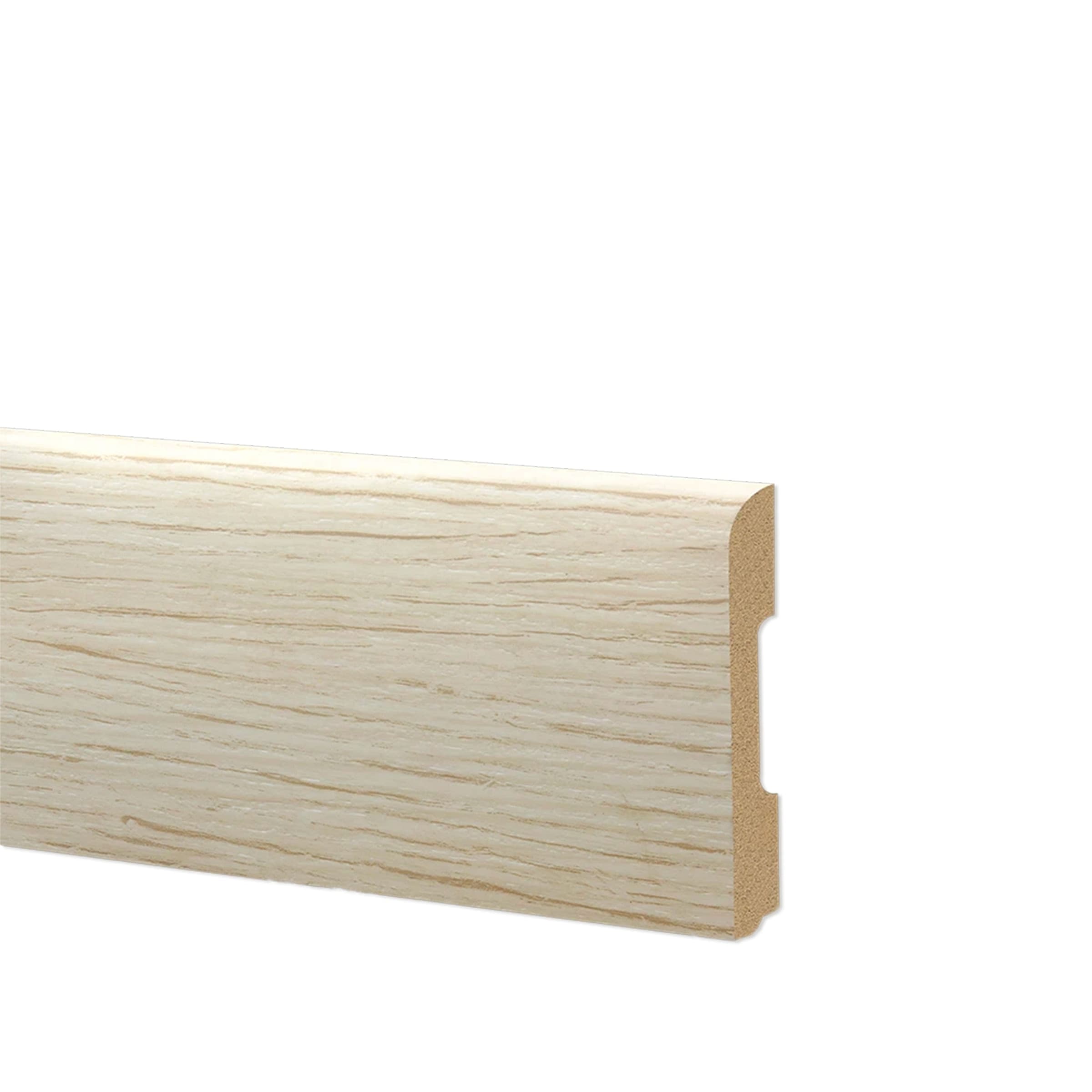 78ml Bancale di Battiscopa BC Spazzolato in POLIMERI EqualWood HI-TEC 68x10mm Bianco, Alluminio ecc. - Eternal Parquet