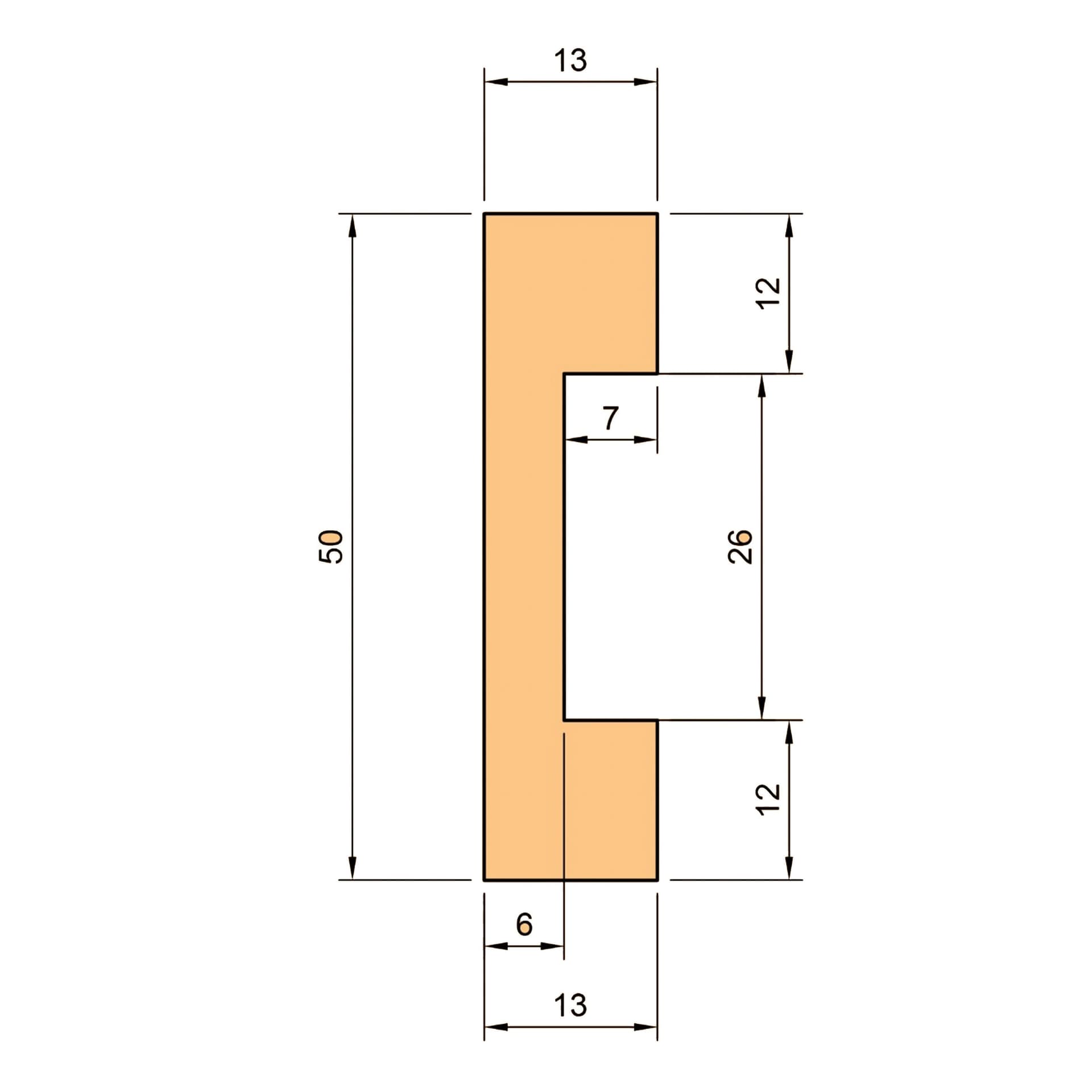 Battiscopa SQUADRATO BIANCO Passacavo 50x13x2000mm in POLIMERI - Polistrutturato - Eternal Parquet