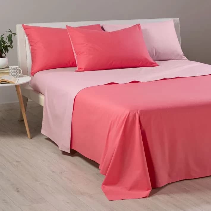 Completo Lenzuola Copriletto Bikolor in Cotone - Caleffi - 10