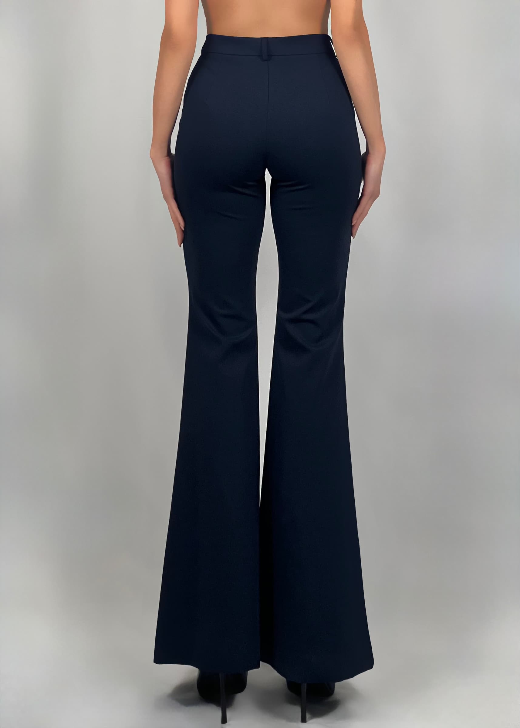 Pantaloni a zampa blu - 4