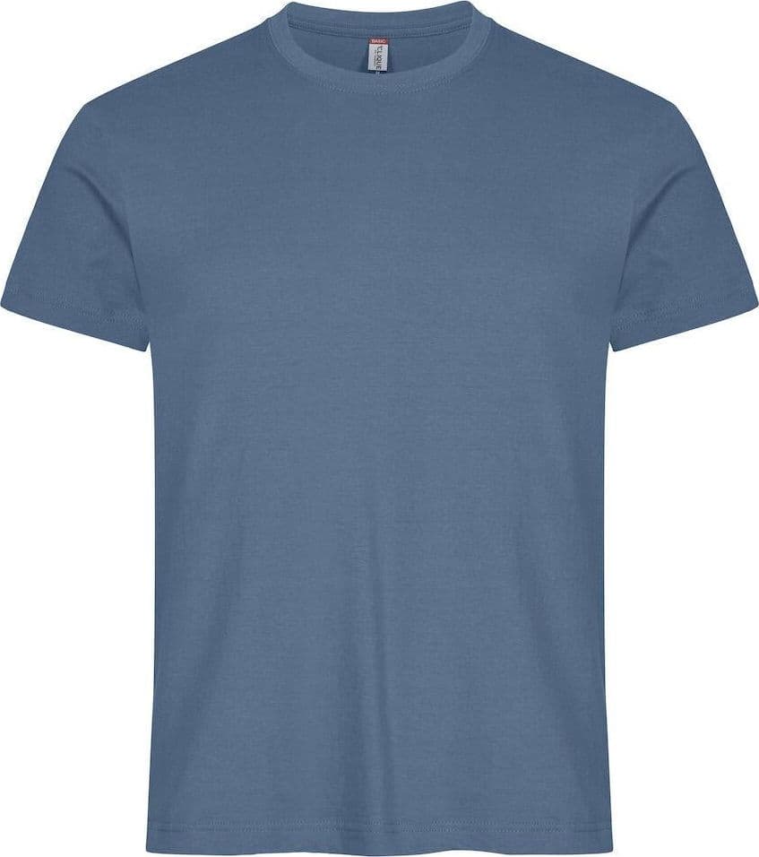 T-Shirt Clique Basic Blu Acciaio145 gr Taglie Forti - 2