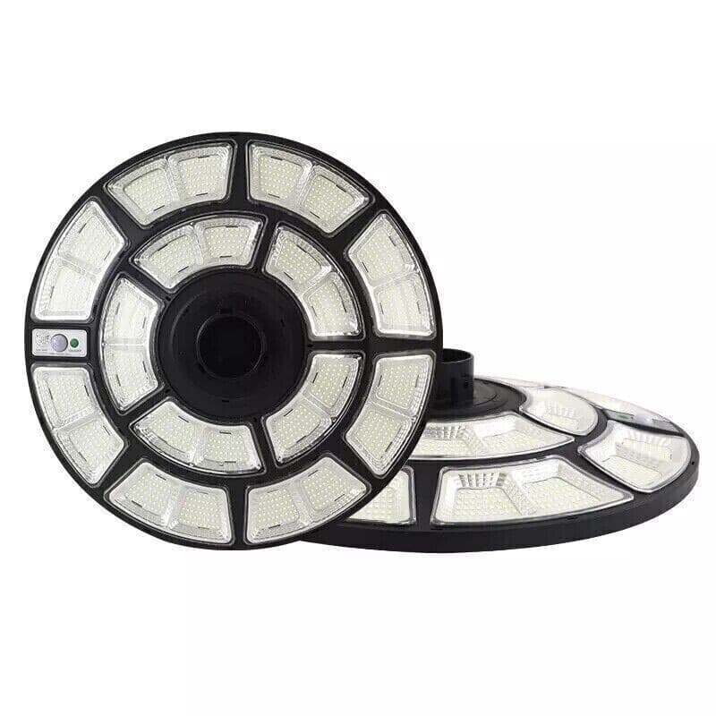 LAMPIONE SOLARE UFO Luce 6500K LED 1200W Sensore CREPUSCOLARE 100LM/W IP66 - 4