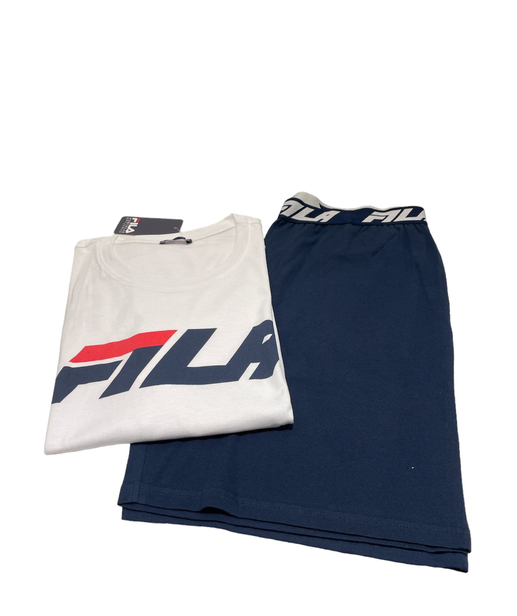 Pigiama uomo mezza manica e pantalone corto 100% cotone – Fila 1189 - 4