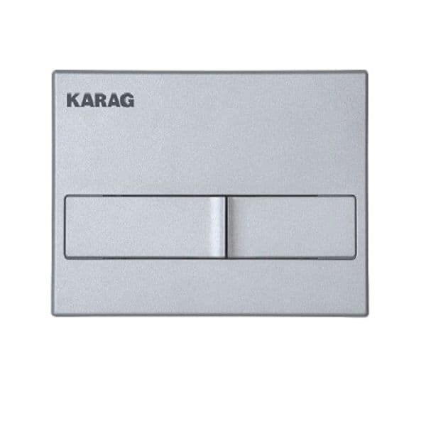Placca di controllo scarico WC CARINA KARAG – 824 – grigio