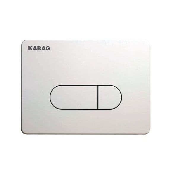 Placca di controllo scarico WC SIENA KARAG – 357 – bianco