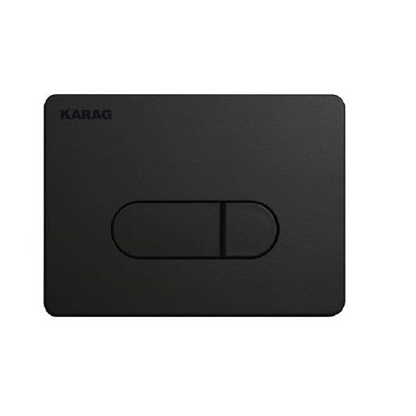 Placca di controllo scarico WC SIENA KARAG – Nero – minimalista