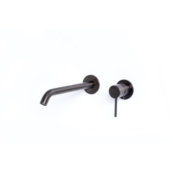 Rubinetto Miscelatore lavabo ad incasso con bocca da 20 cm in acciaio inox 316L Tubico Tevere - 10