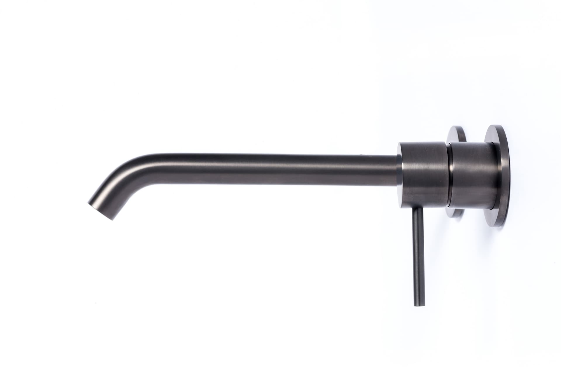 Rubinetto Miscelatore lavabo ad incasso con bocca da 12 cm in acciaio inox 316L Tubico Tevere - 12