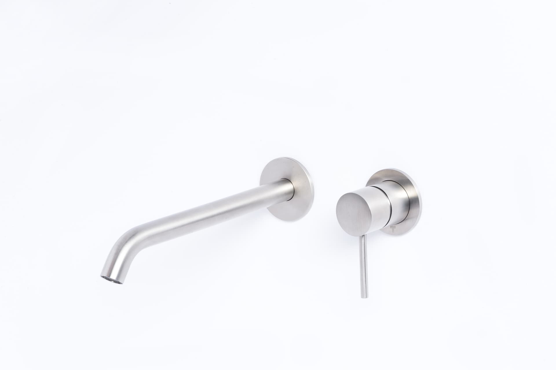 Rubinetto Miscelatore lavabo ad incasso con bocca da 12 cm in acciaio inox 316L Tubico Tevere - 10