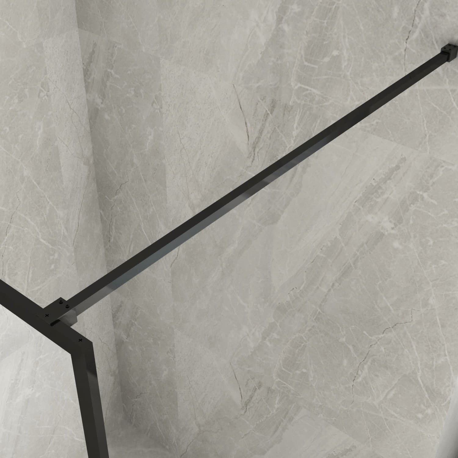 Parete-Doccia-Walk-In-Trasparente-8mm-profilo-nero