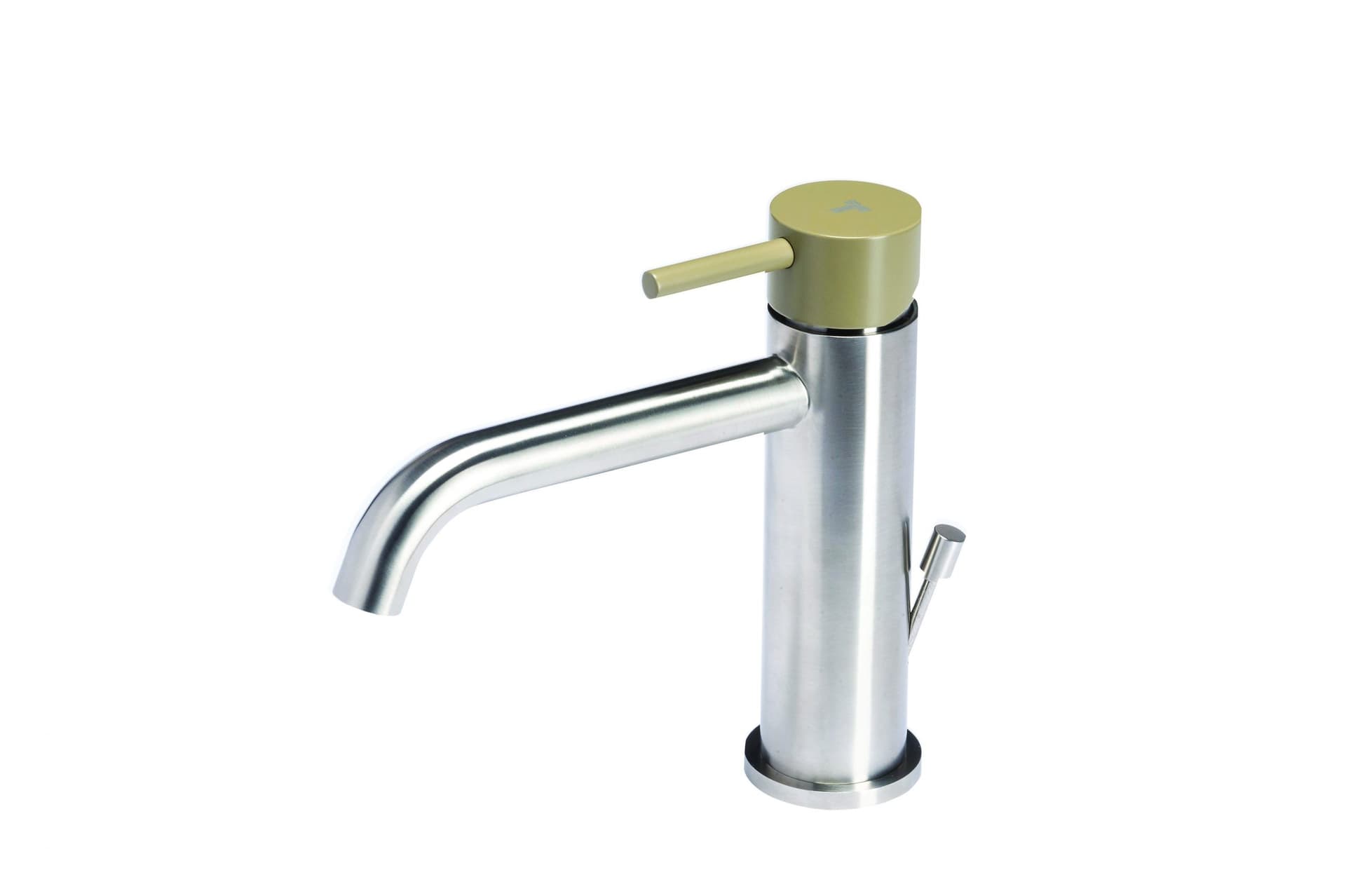 Miscelatore per lavabo con scarico e maniglia colorata di Tubico - 13