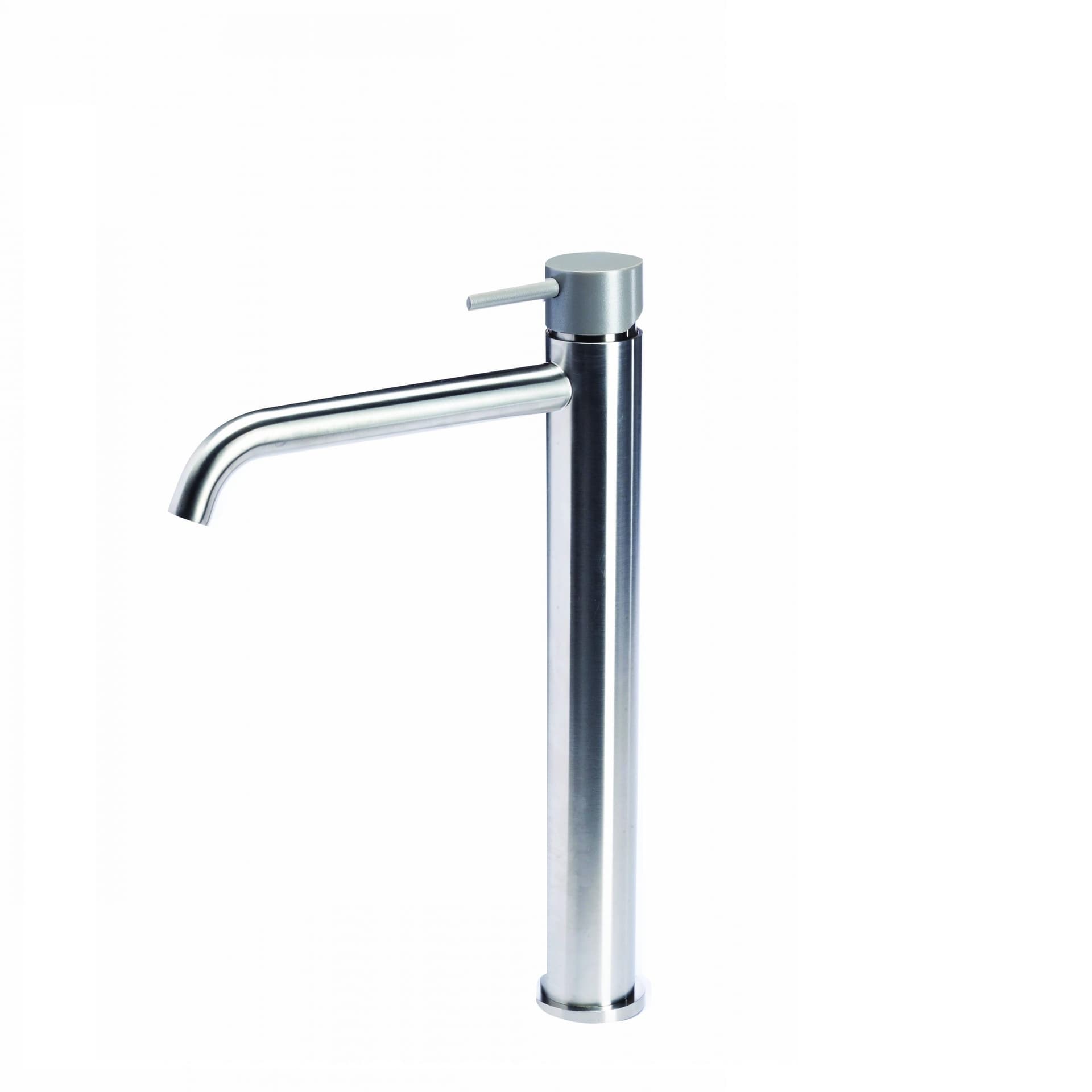 Miscelatore versione alta per lavabo senza scarico con maniglia colorata di Tubico - 12
