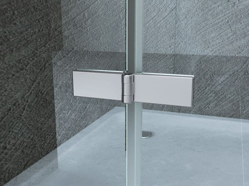 Box doccia 3 lati con doppia porta a libro FLEX MAXI TRIO – Vetro 8 mm, H 195 cm - 6