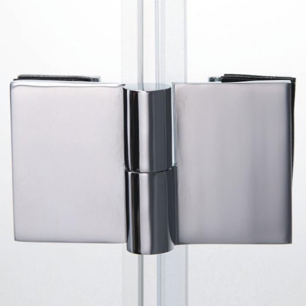 Porta Doccia Battente Trasparente Anticalcare 8mm H195 Extra Large - 9