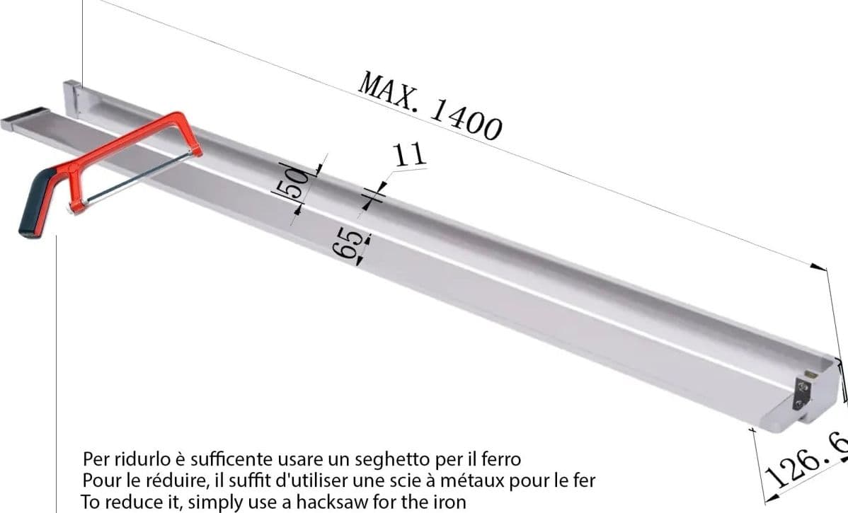 Mensola portasalviette per Walk-in fino a 140cm - 4