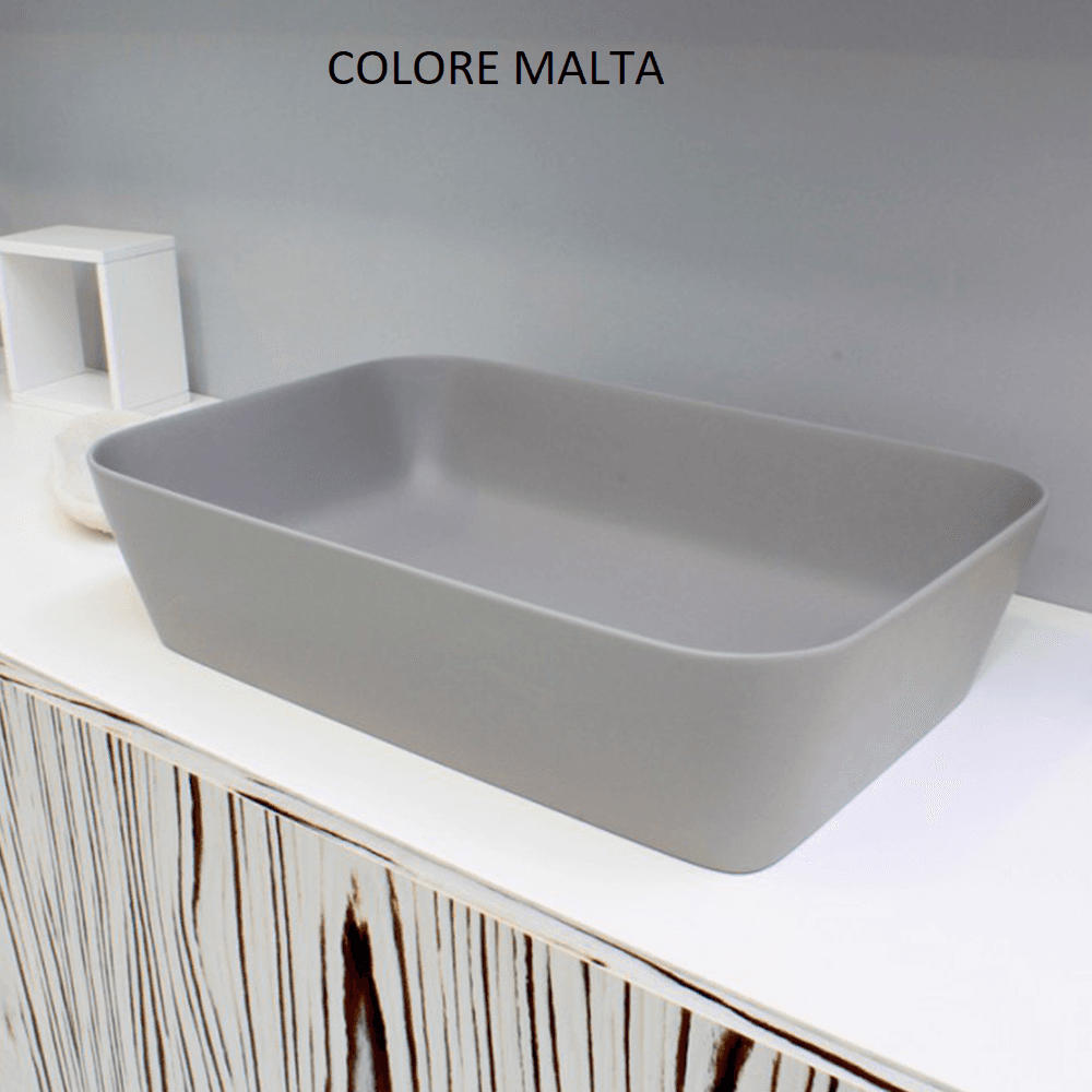 Lavabo da Appoggio in Solitex Rettangolare - 5