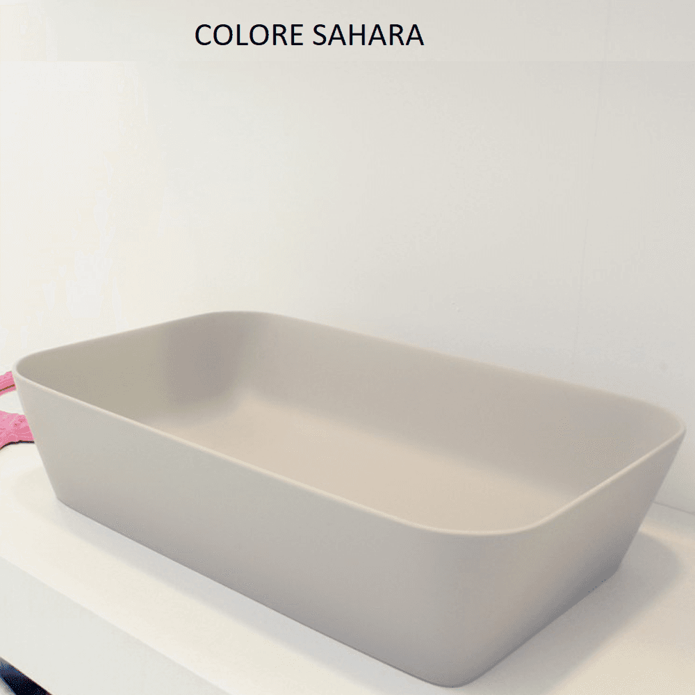 Lavabo da Appoggio in Solitex Rettangolare - 7