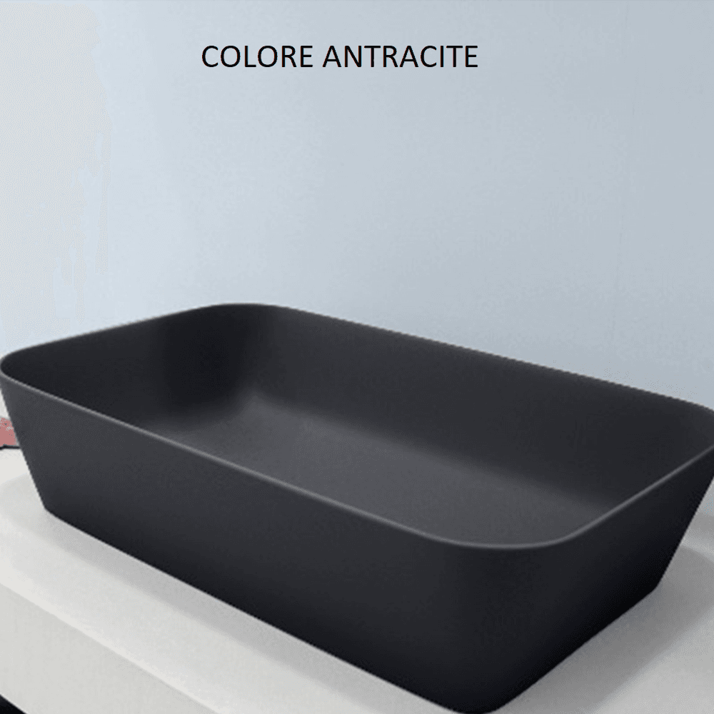 Lavabo da Appoggio in Solitex Rettangolare - 6