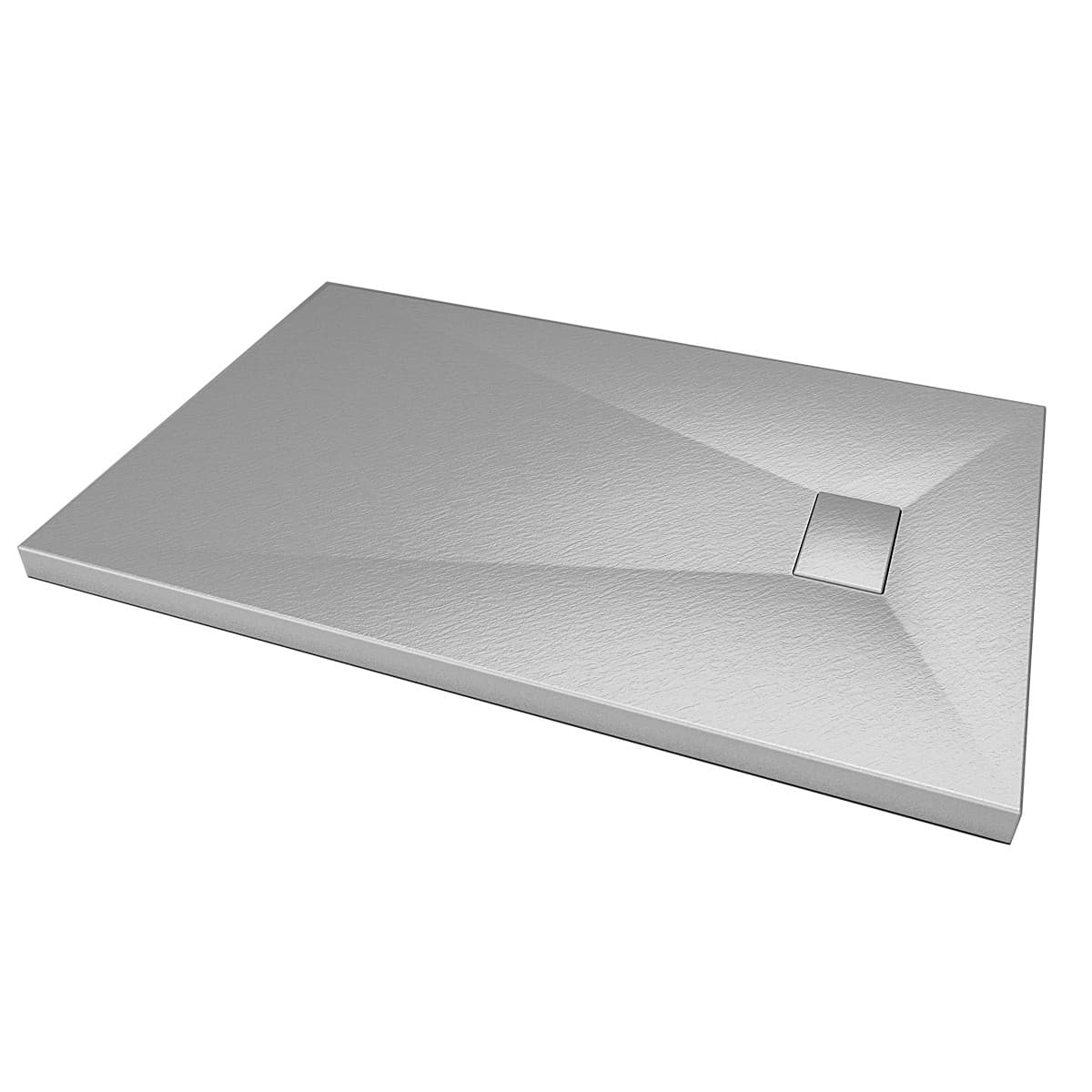 Piatto Doccia Acrilico Grigio effetto Pietra Ultraslim altezza 2,6cm - 5