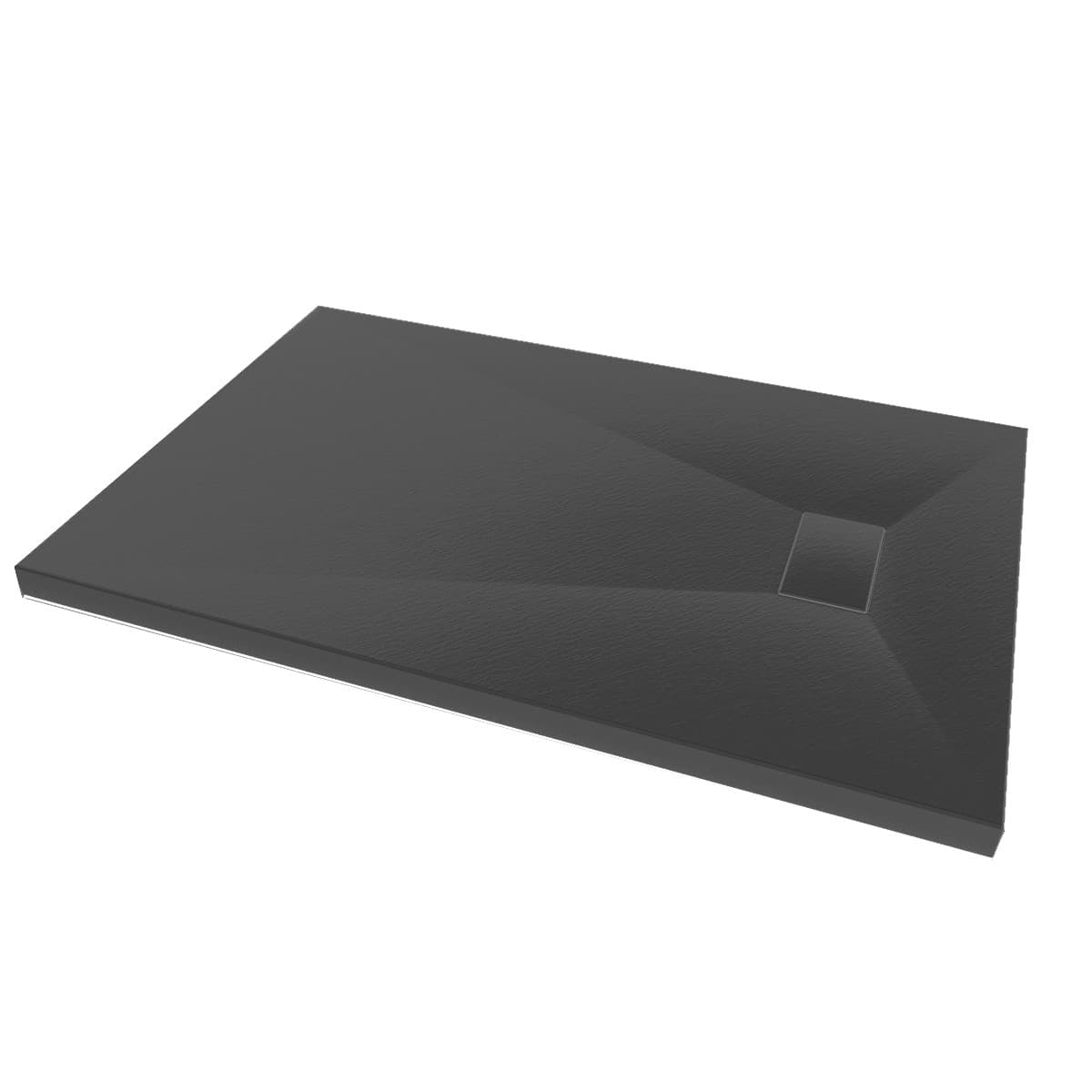 Piatto Doccia Acrilico Antracite effetto Pietra Ultraslim altezza 2.6cm - 7