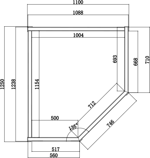 Sauna Combinata per 2 persone in Legno Hemlock 120x59x85 Angle - 10