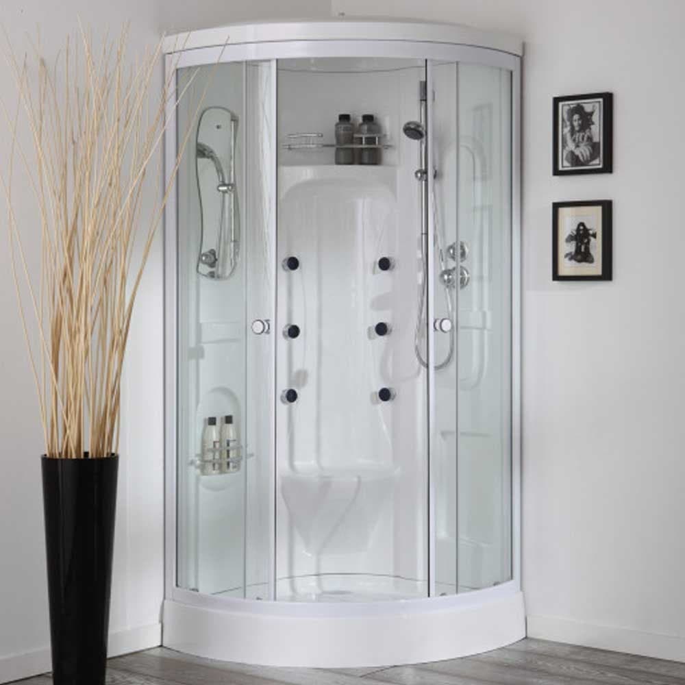 Cabina doccia multifunzione idromassaggio e bagno turco 90x90 Bali - 8