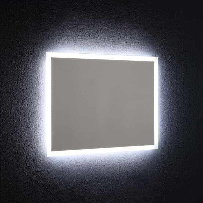 Specchio da Bagno Reversibile con Retroilluminazione Perimetrale a Led 80x60cm - 2