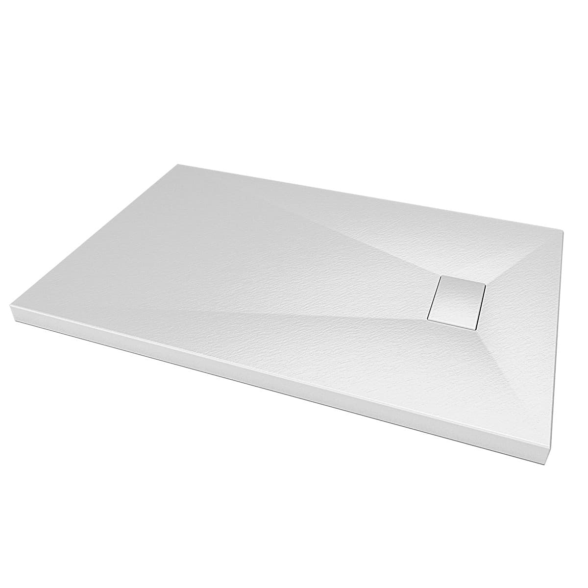 Piatto Doccia Acrilico Bianco effetto Pietra Ultraslim altezza 2,6cm - 7