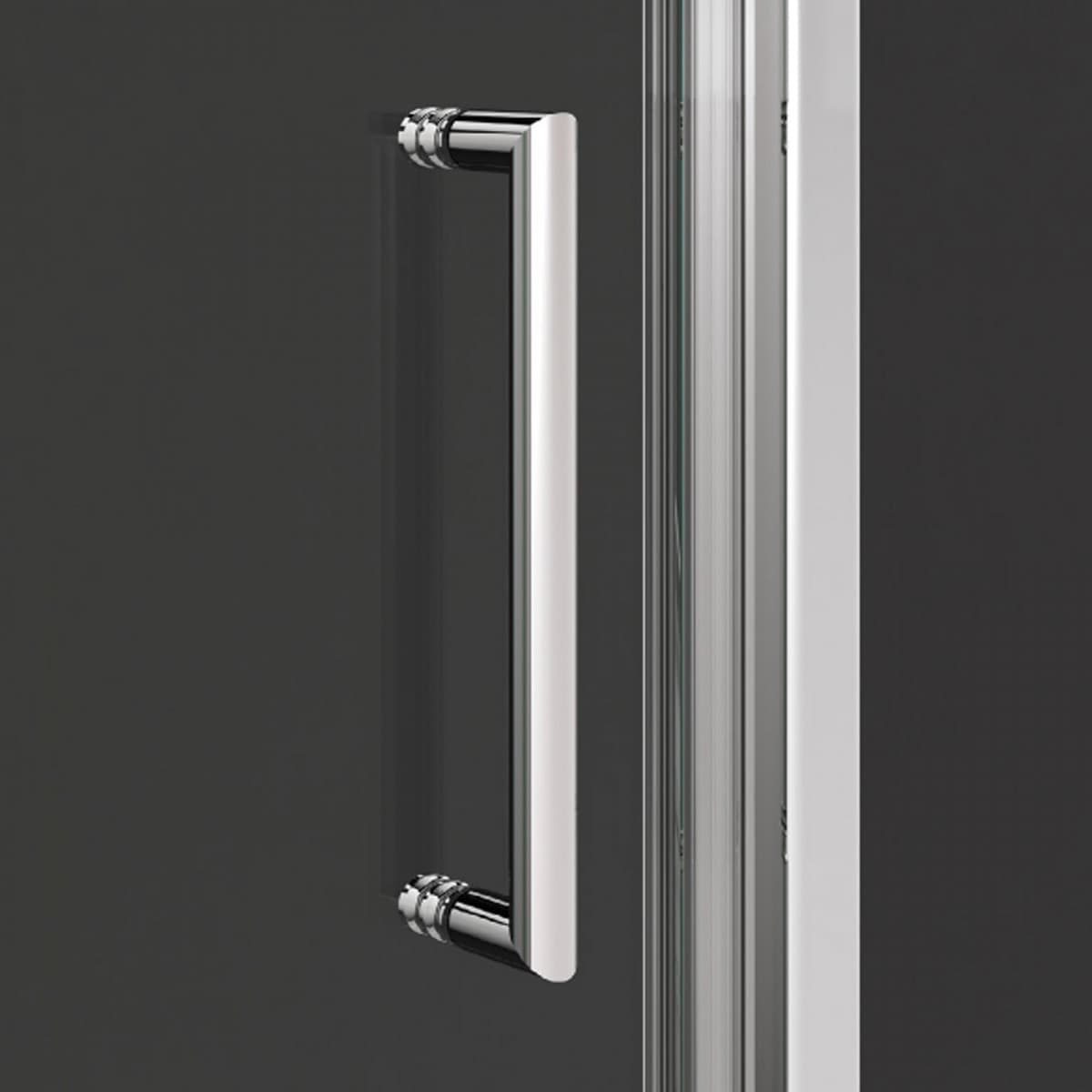 Porta Doccia Saloon Vetro 6mm opaco H195 Zircone - 2
