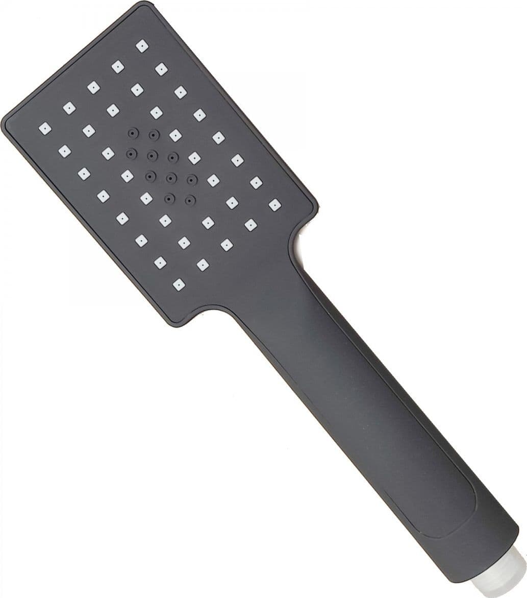 Colonna Doccia Termostatica nero opaco soffione 20x20 e doccetta Noir - 4