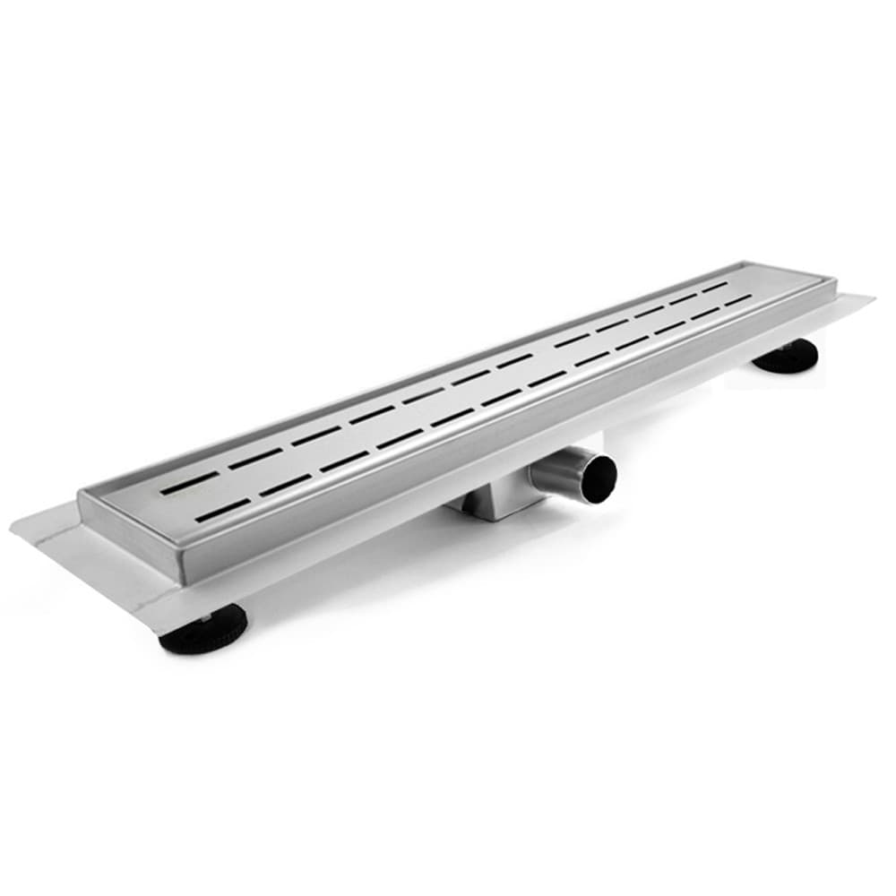Canaletta Doccia Inox con griglia decorata e piedini Linea - 5