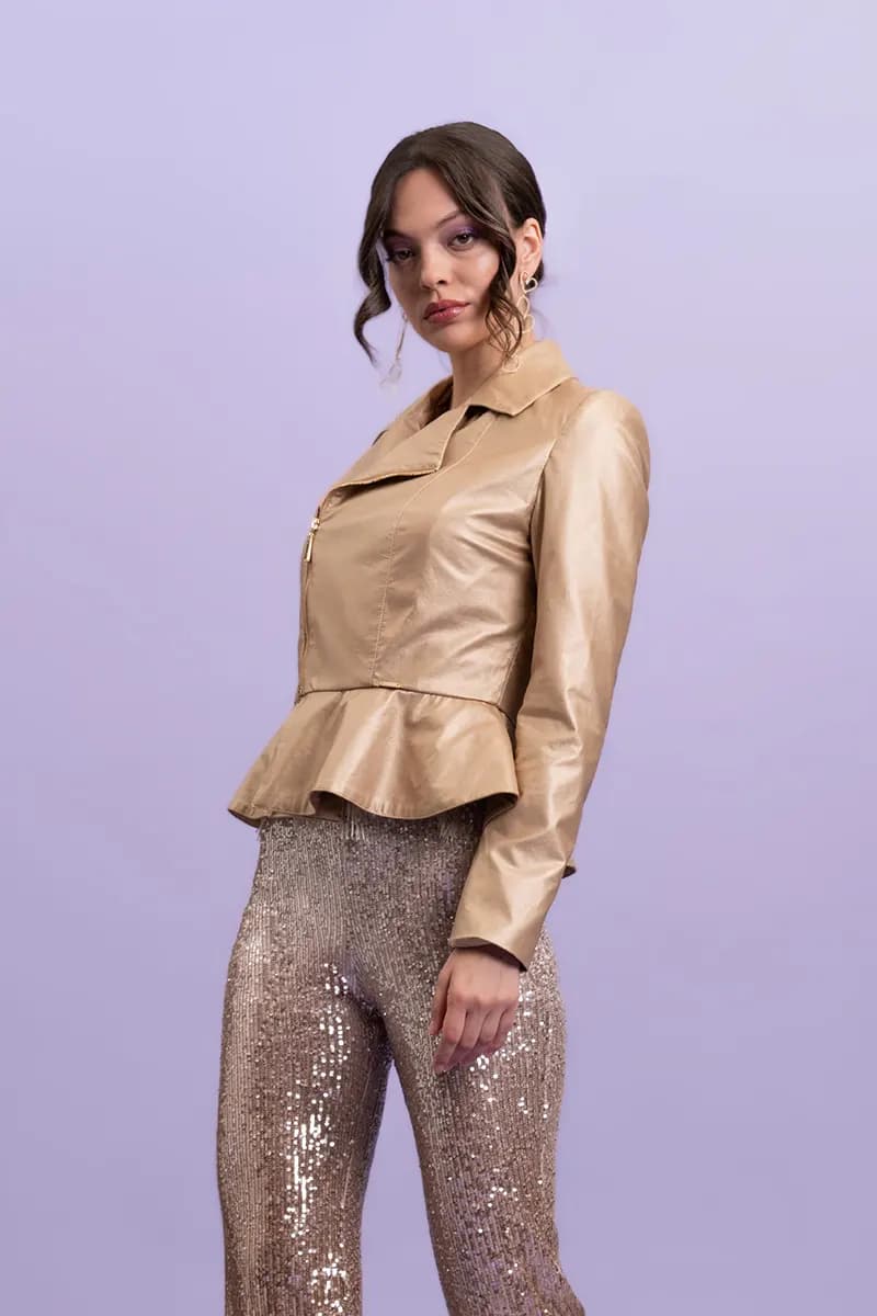 NUALY GLAMOUR | Giacca di pelle - 4