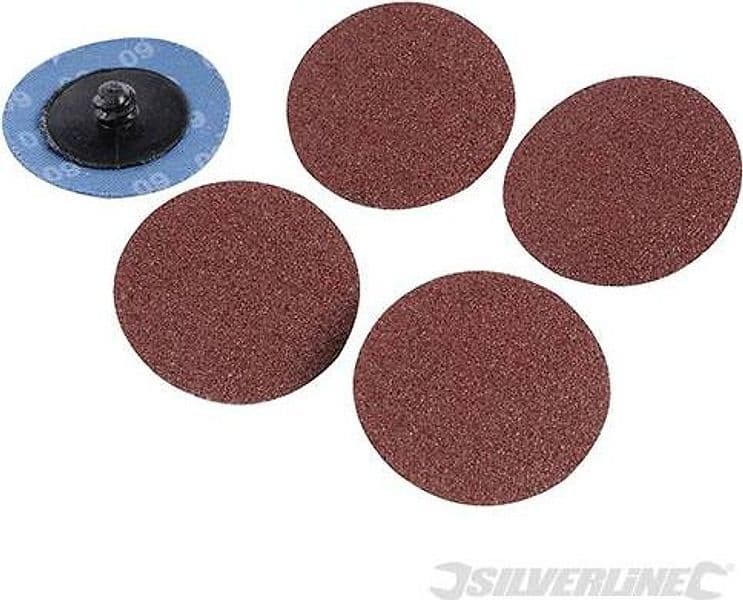 Dischi abrasivi a cambio rapido in ossido di alluminio per platorelli di 50mm - 4