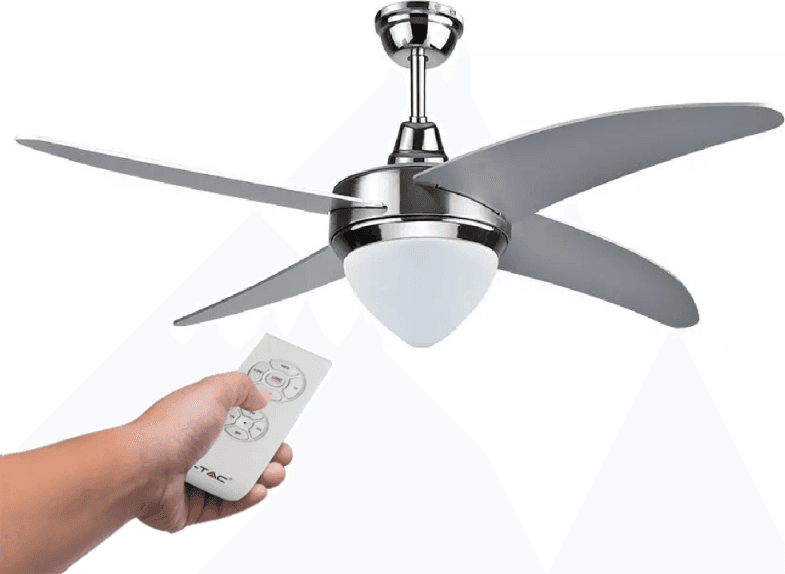 VENTILATORE DA SOFFITTO 60W CON LAMPADA LED 15W 3IN1 CAMBIA COLORE E TELECOMANDO - 4