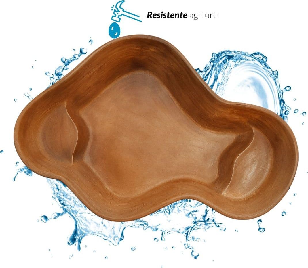 Laghetto in Vetroresina modello Bahamas Perle d'Acqua cm 238x168x50 Litri 900 - 3