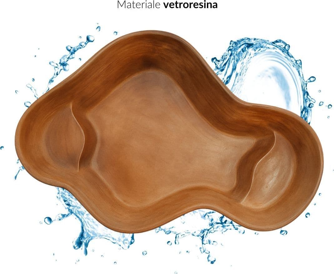 Laghetto in Vetroresina modello Bahamas Perle d'Acqua cm 238x168x50 Litri 900 - 4