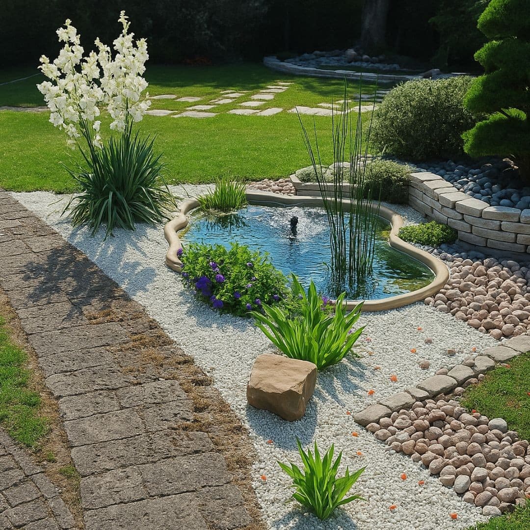 Laghetto in Vetroresina modello Bahamas Perle d'Acqua cm 238x168x50 Litri 900 - 6