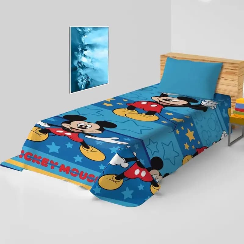 Copriletto estivo topolino singolo in puro cotone - 3