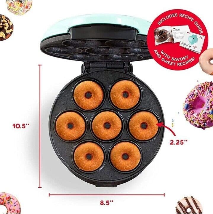 Piastra per Mini Ciambelle Macchina elettrica per Ciambelle Antiaderente Express - 6
