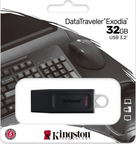 KINGSTON PEN DRIVE FLASH USB DATATRAVELER EXODIA 32GB | DTX-32GB - 2