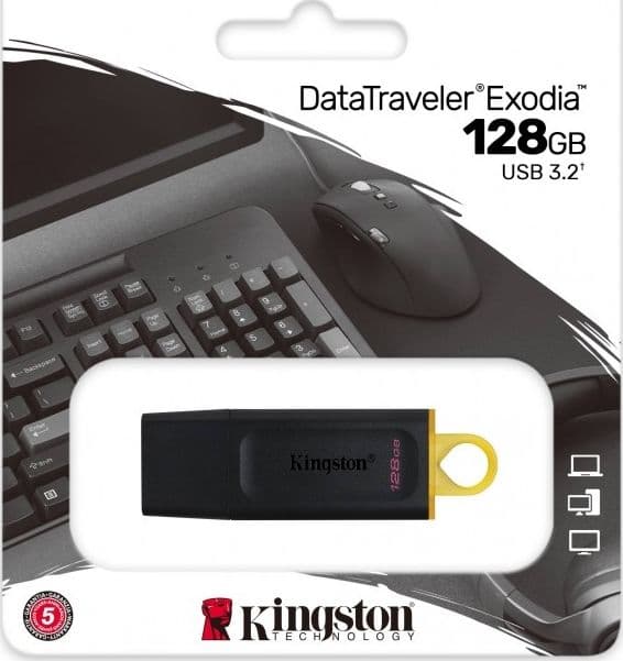 KINGSTON PEN DRIVE FLASH USB DATATRAVELER EXODIA 128GB | DTX-128GB - 2