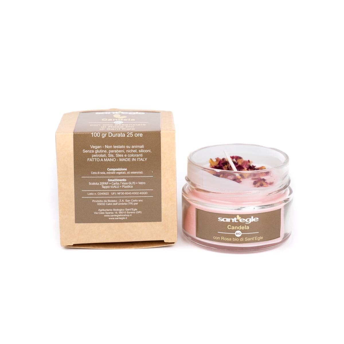 Candela 100% bio, respirabile in Lumini Sant’Egle Shop Biologico - Sorano, commercioVirtuoso.it