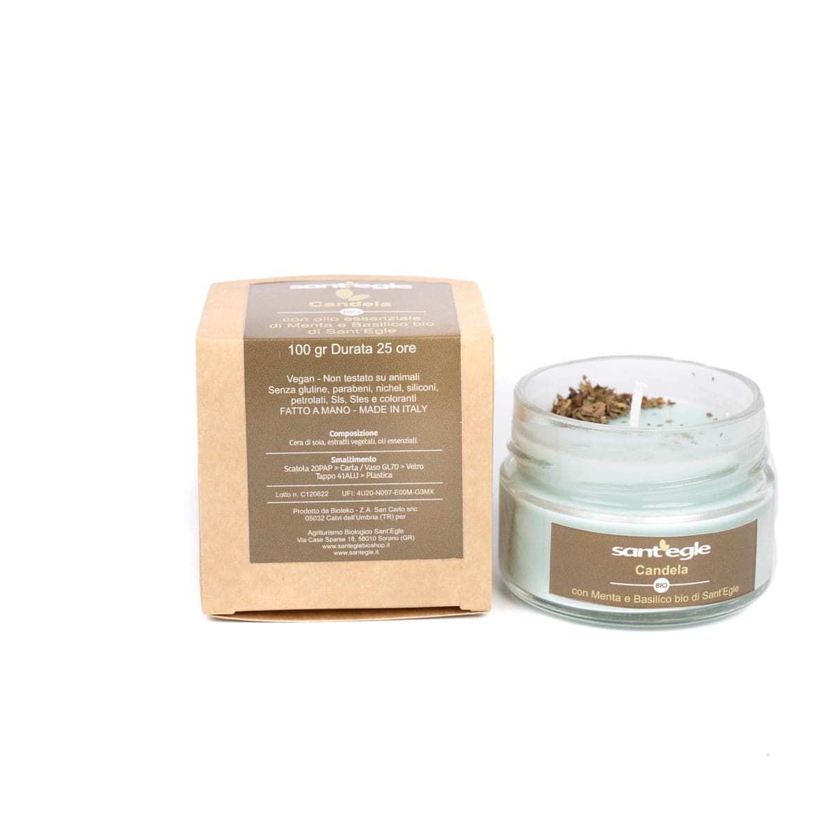 Candela 100% bio, respirabile in Lumini Sant’Egle Shop Biologico - Sorano, commercioVirtuoso.it