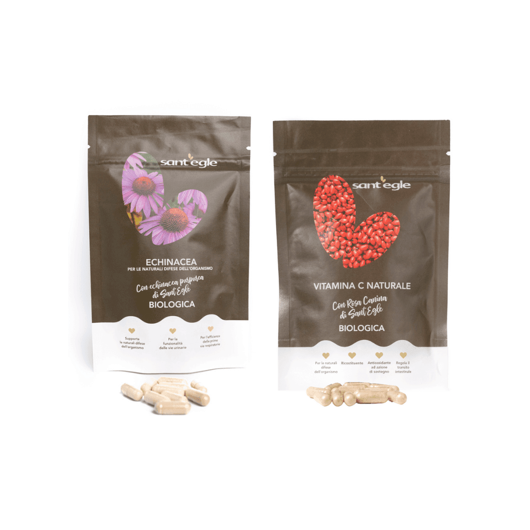 Echinacea bio e VitC biologica in capsule